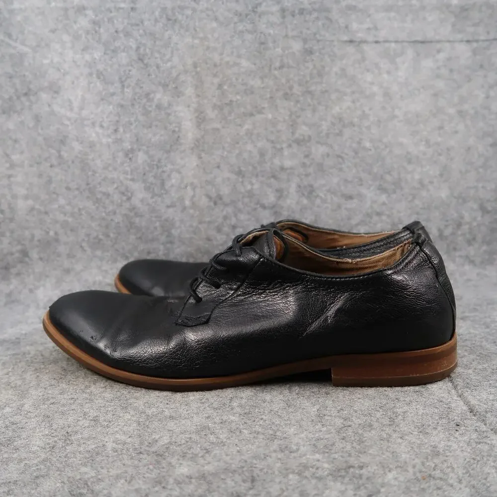 Aldo Shoes Mens 10.5 Oxford Derby Dress Black Leather Formal Classic Lace Up
